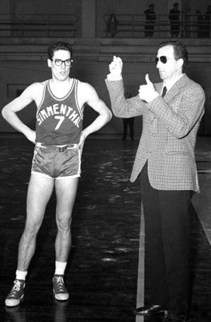 Rubini allenatore con Pieri in maglia Simmenthal